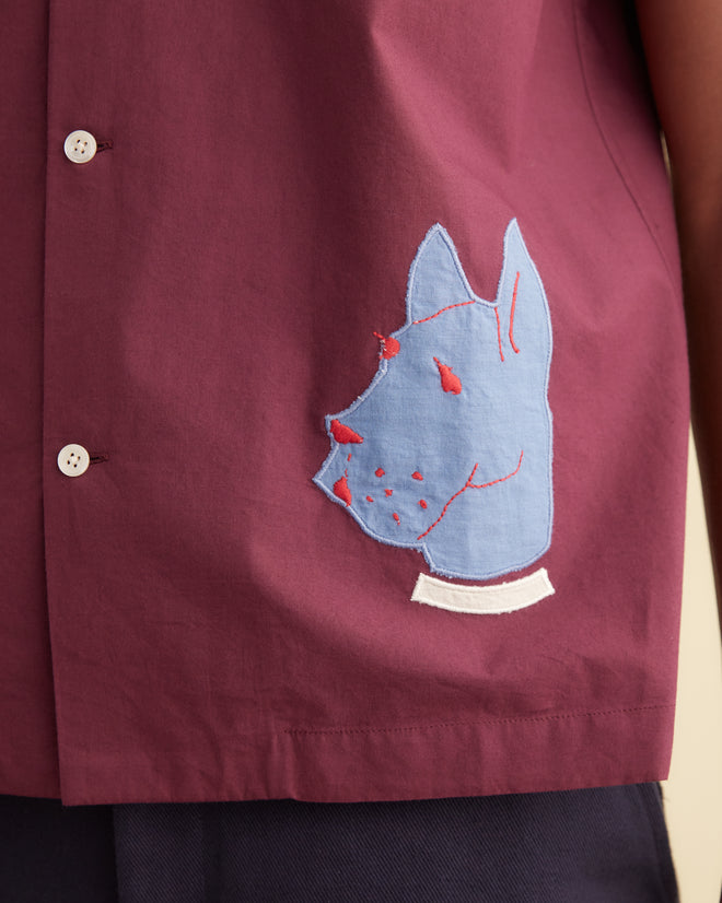 Doberman Appliqué Short Sleeve Shirt SHIRT BODE New York