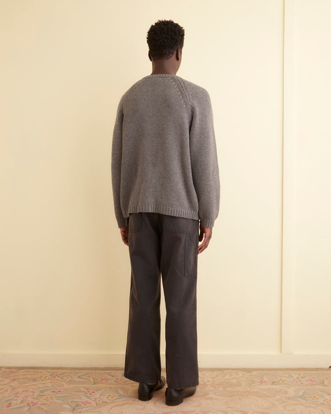 Doodle Crewneck - Grey KNITWEAR BODE New York