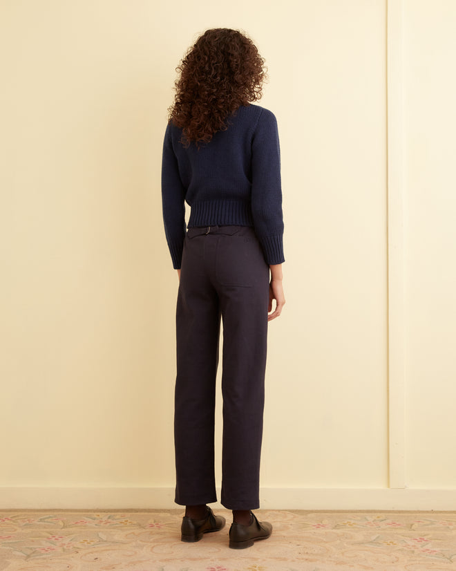 Doodle Crewneck - Navy KNITWEAR BODE New York