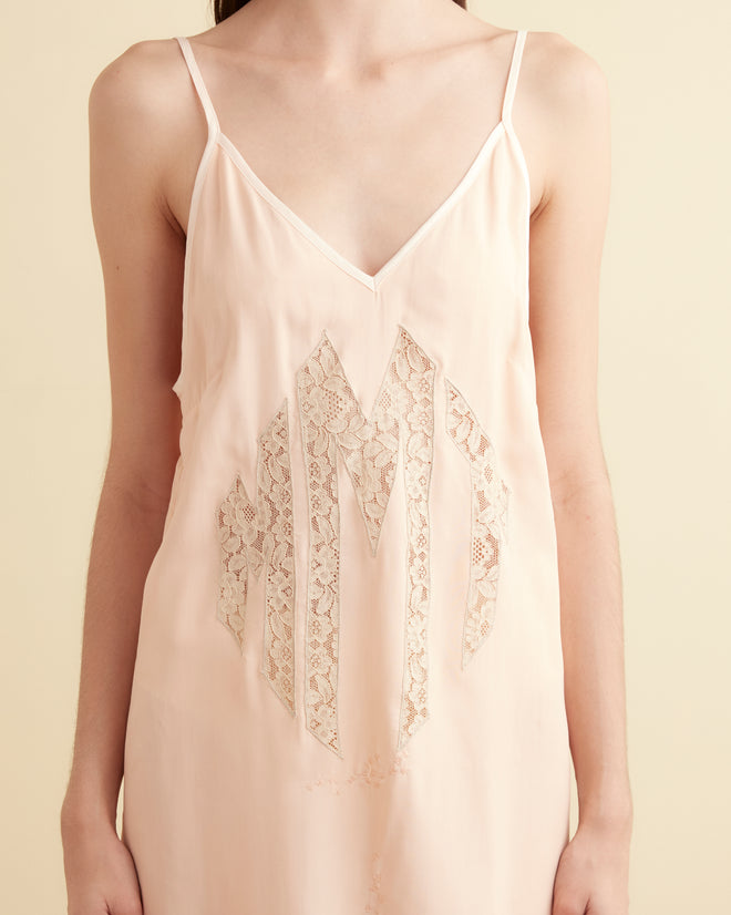 Salmon Monogram Dress - M