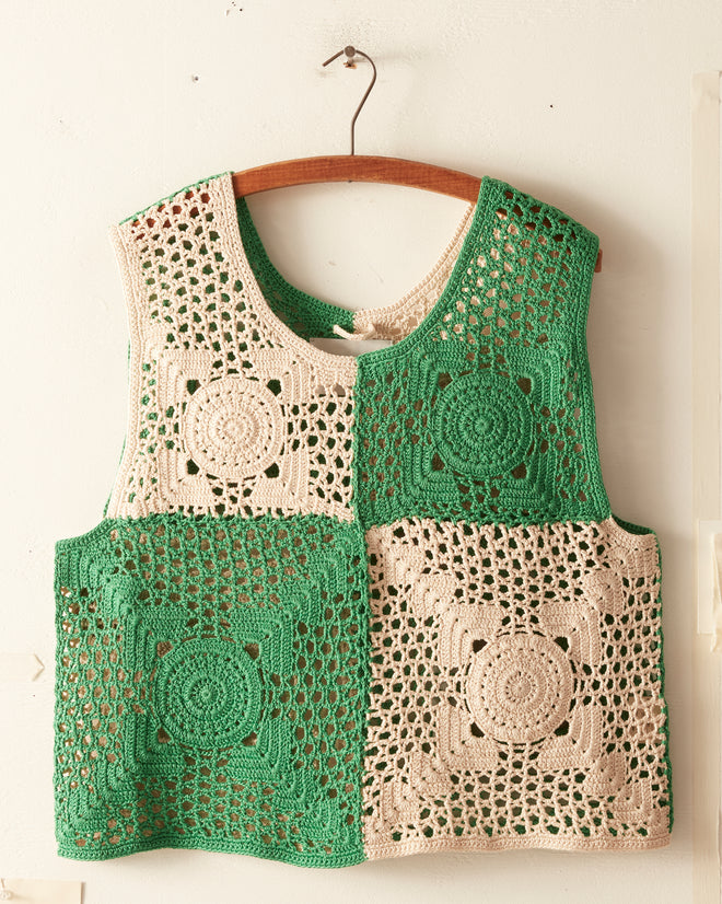 Duotone Crochet Tank KNITWEAR BODE New York