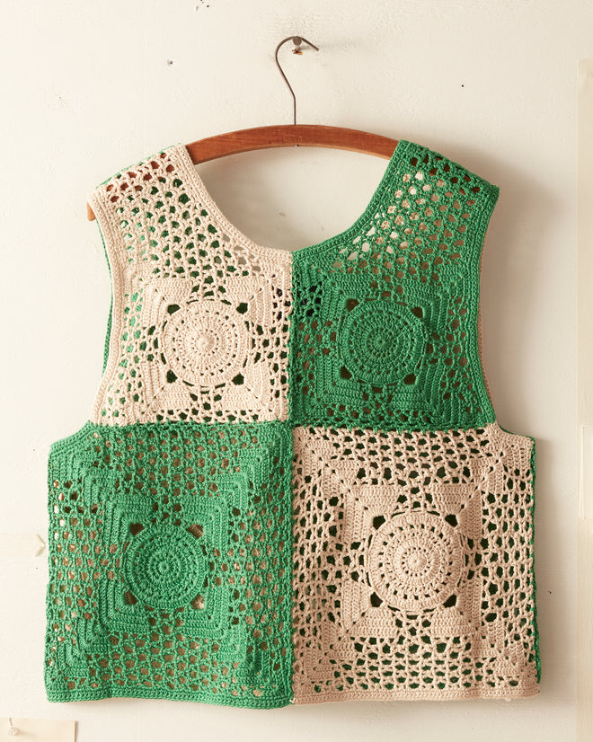 Duotone Crochet Tank KNITWEAR BODE New York