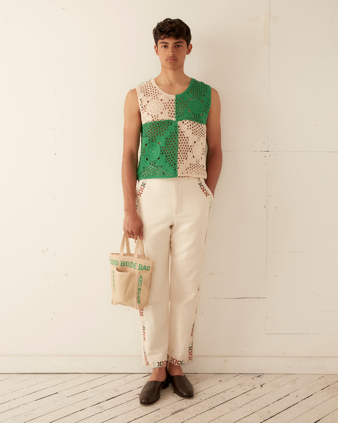 Duotone Crochet Tank KNITWEAR BODE New York