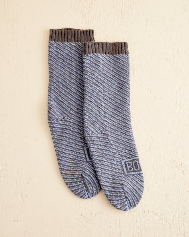 Duotone Jacquard Socks - Blue Grey