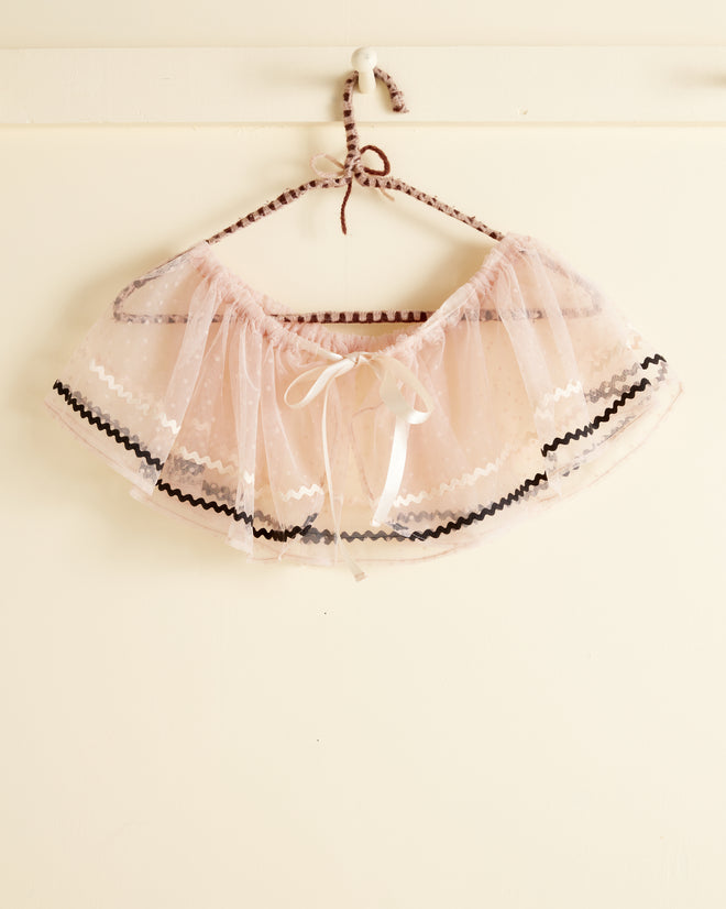 Ecru Ribbon Collar