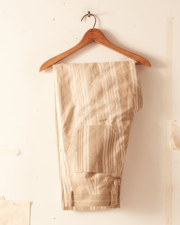 Ecru Stripe Trousers - 34