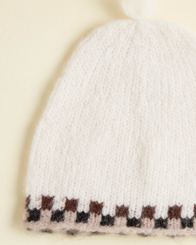 Edge Check Hat KNIT ACCESSORY BODE New York