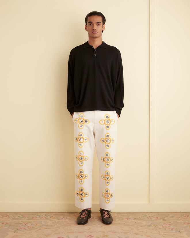 Embroidered Buttercup Trousers TROUSERS BODE New York