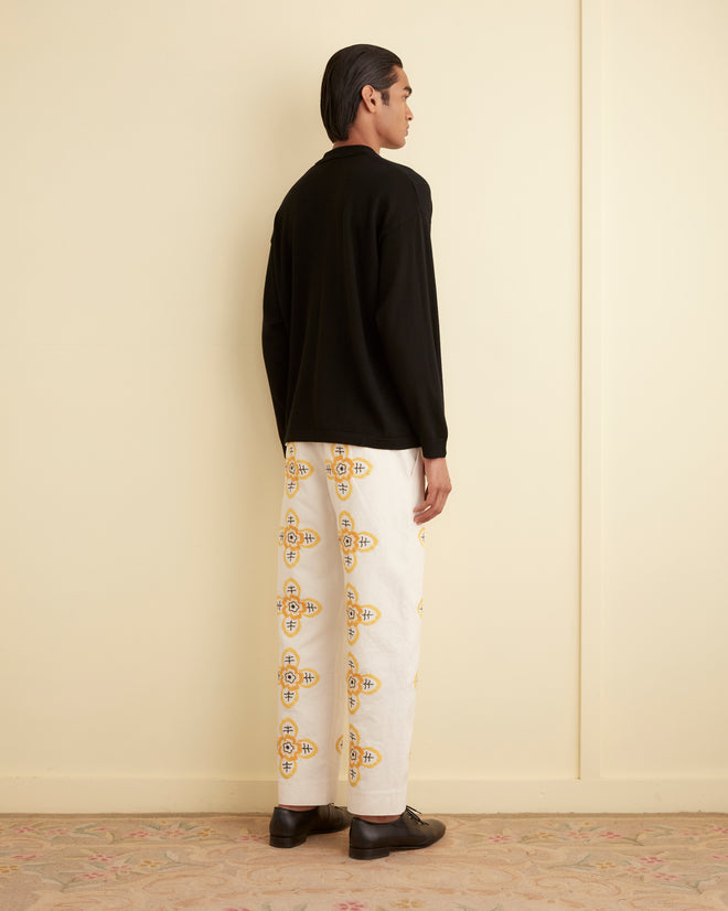 Solid Cycling Polo - Black KNITWEAR BODE New York