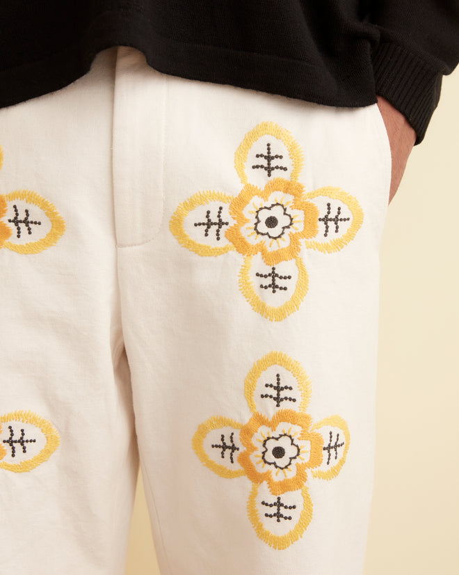 Embroidered Buttercup Trousers TROUSERS BODE New York