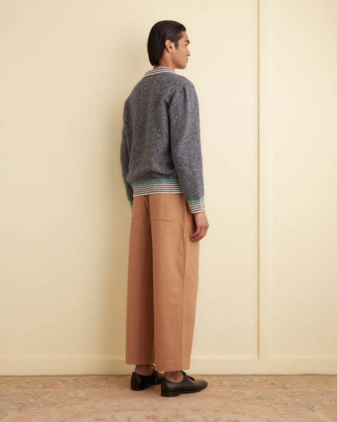 Eldridge Trim Pullover - Black KNITWEAR BODE New York