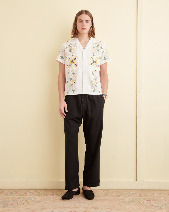 Embroidered Buttercup Short Sleeve Shirt SHIRT BODE New York