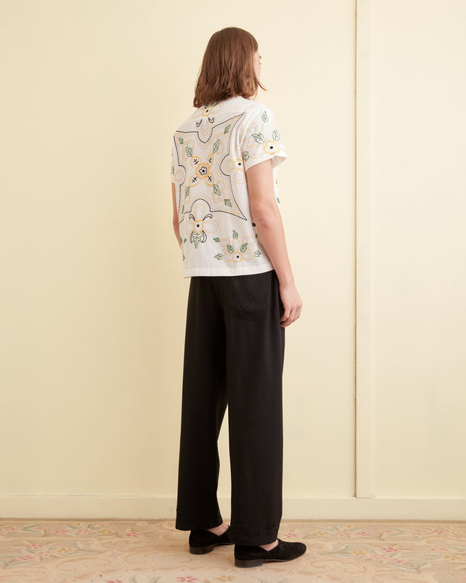Embroidered Buttercup Short Sleeve Shirt SHIRT BODE New York