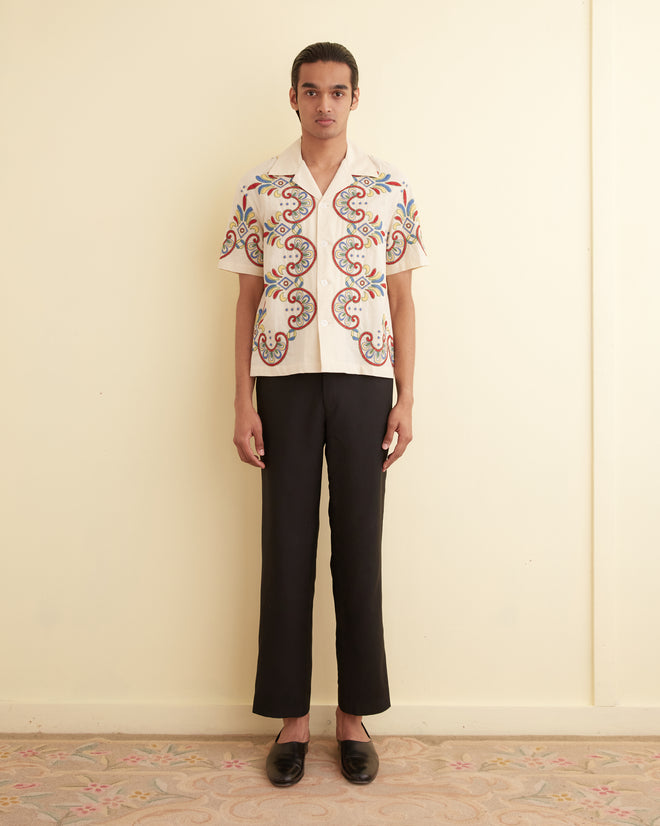 Embroidered Carnival Short Sleeve Shirt SHIRT BODE New York