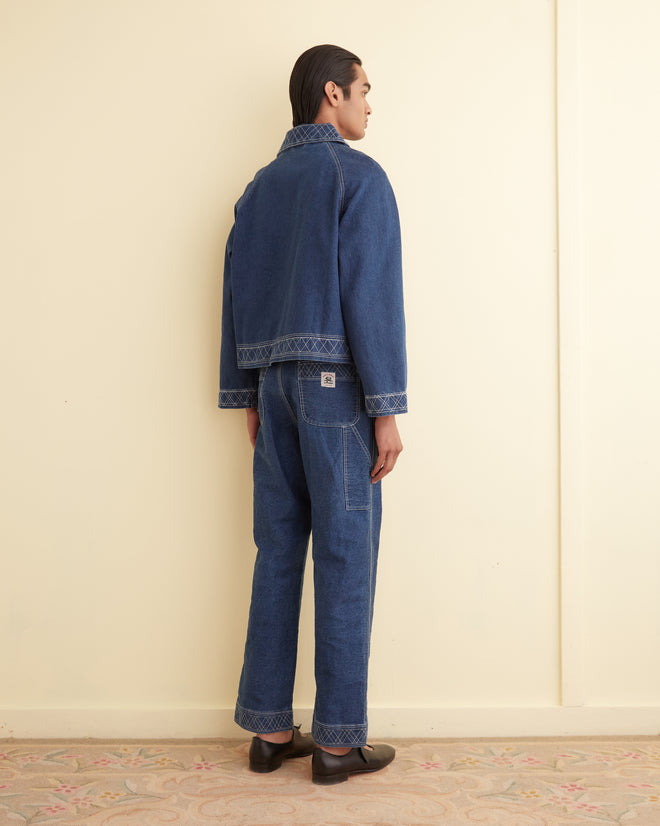 Embroidered Denim Jacket JACKETS BODE New York