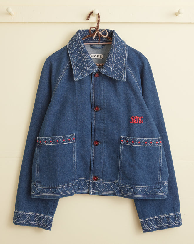 Embroidered Denim Jacket JACKETS BODE New York