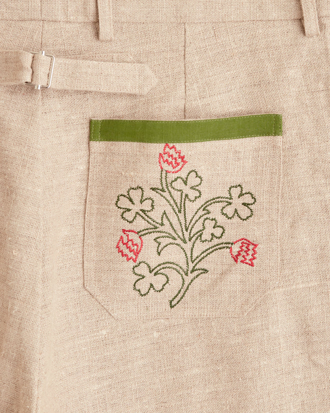 Embroidered Trumpetflower Trousers MENS TROUSERS BODE New York