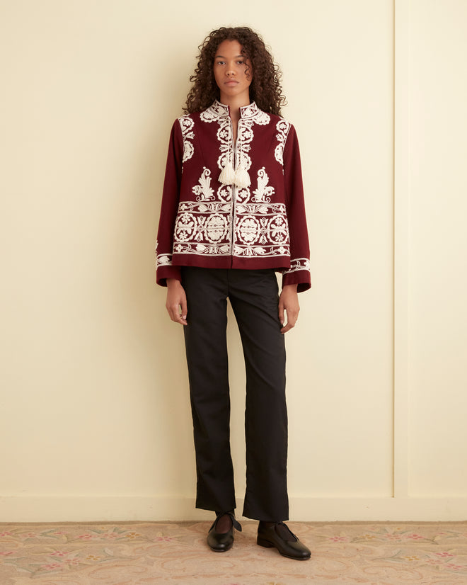 Estate Jacket - Burgundy OUTERWEAR BODE New York