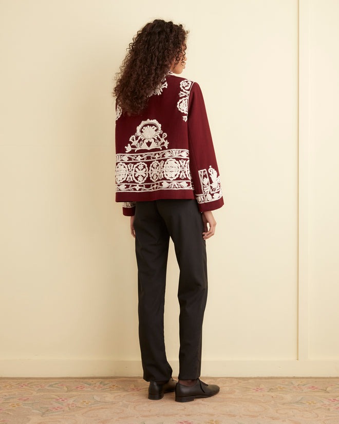 Estate Jacket - Burgundy OUTERWEAR BODE New York