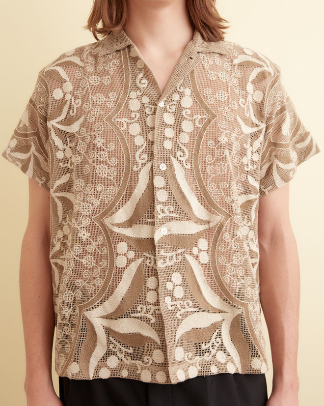 Filet Filigree Short Sleeve Shirt SHIRT BODE New York