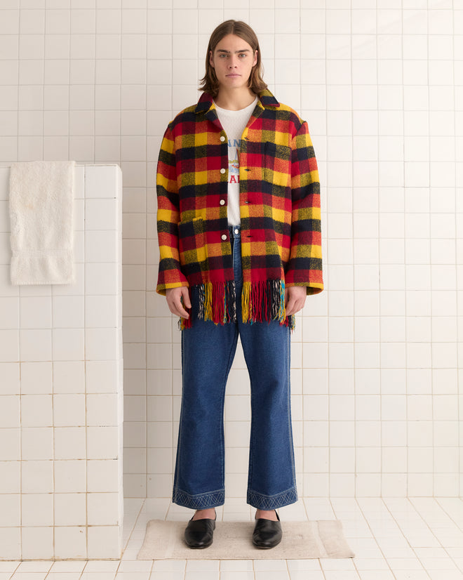 Flaming Ash Overshirt - M/L OOAK JACKET BODE New York