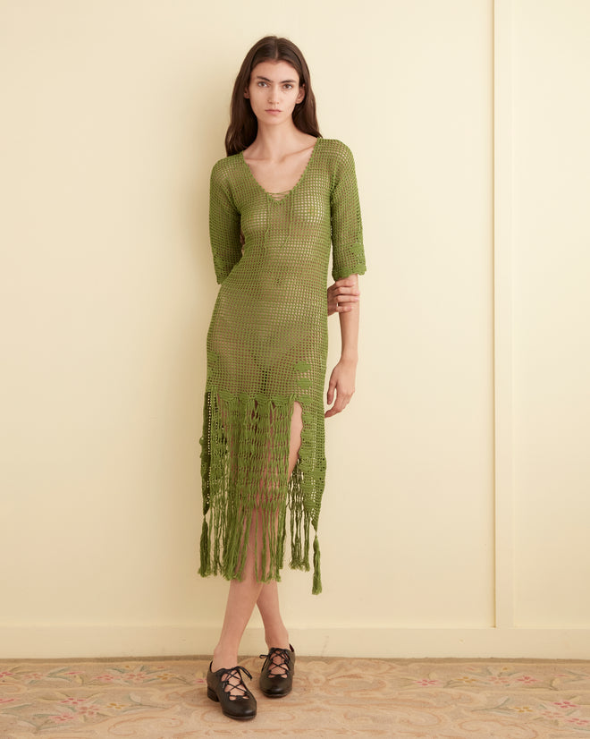 Flint Dress - Apple Green KNITWEAR BODE New York