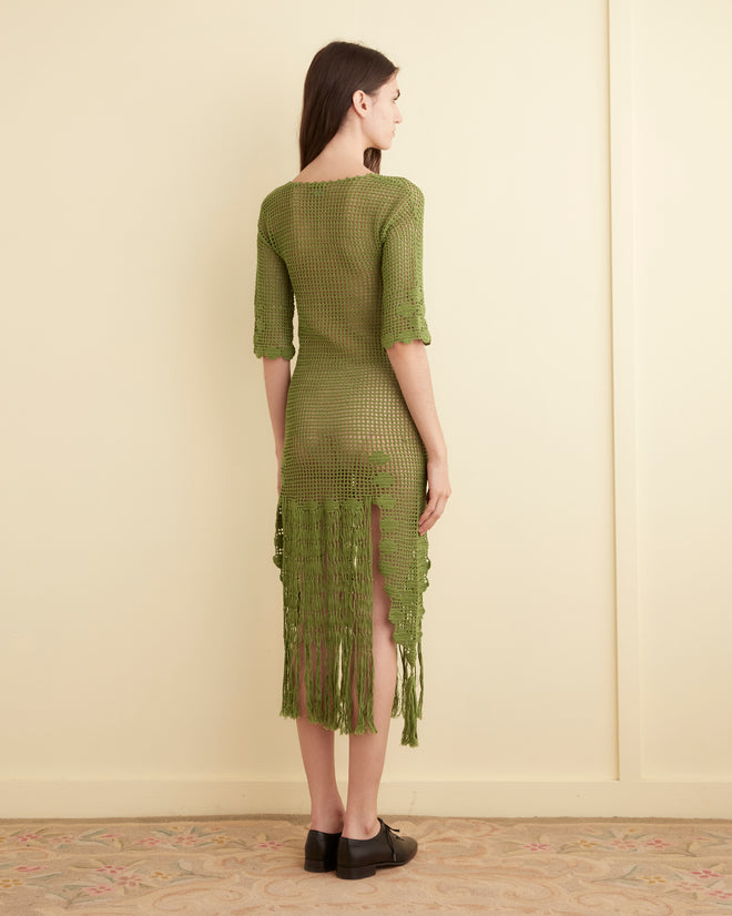 Flint Dress - Apple Green KNITWEAR BODE New York