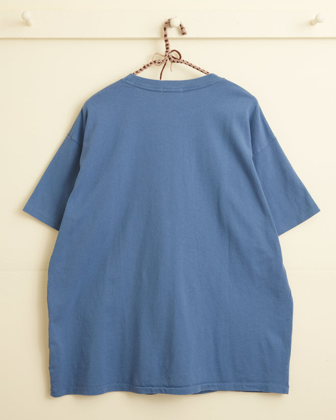 Flocked Bode Tee - Blue T-SHIRT BODE New York