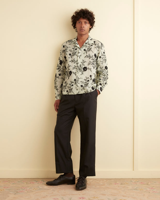 Flocked Sweetunia Long Sleeve Shirt SHIRT BODE New York