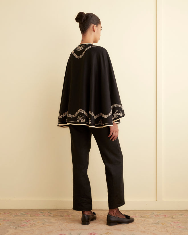 Floral Cording Cape OUTERWEAR BODE New York