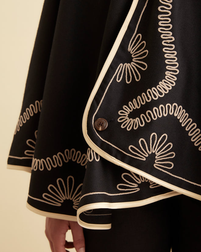 Floral Cording Cape OUTERWEAR BODE New York