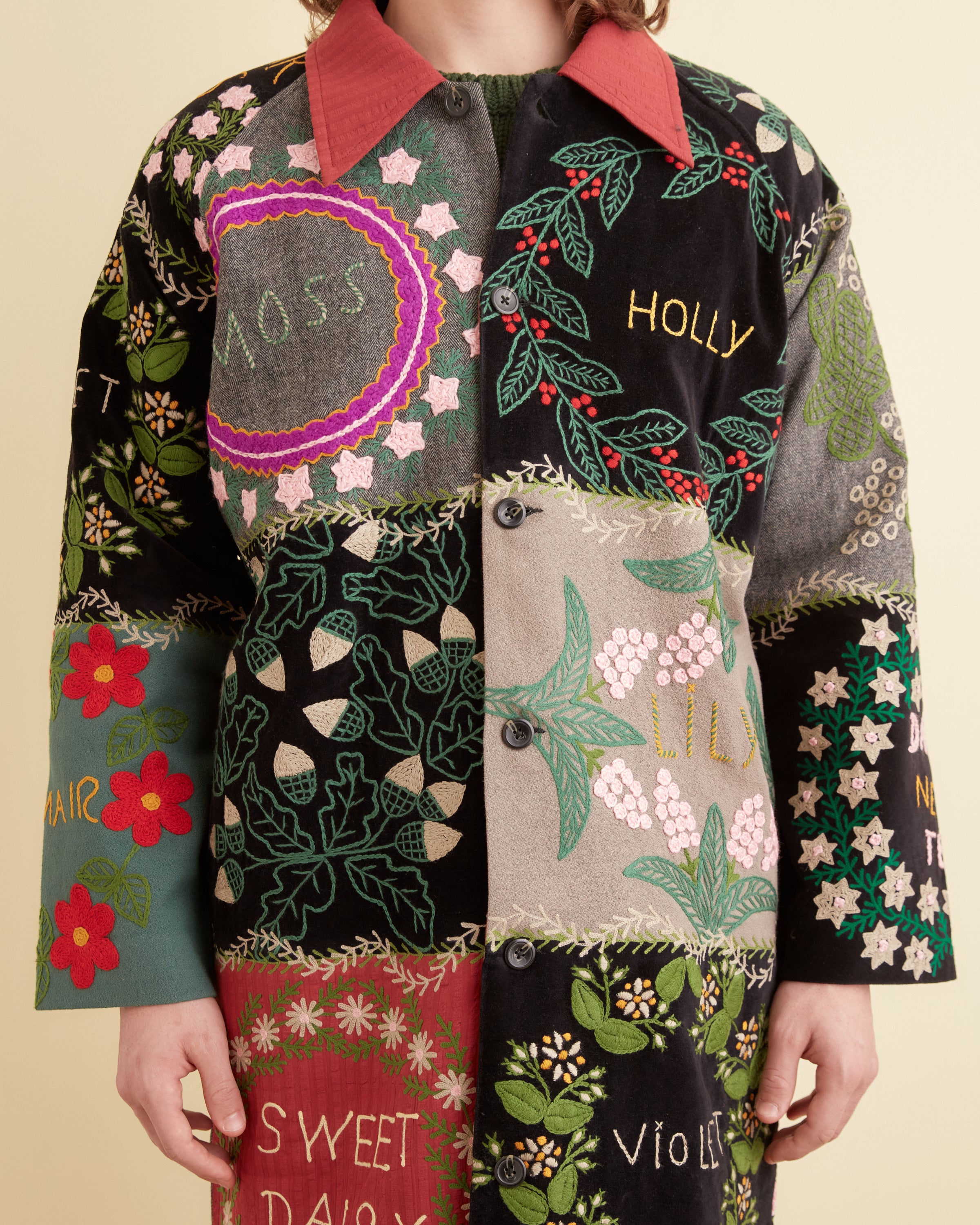BODE ボーディ　ステンカラーコート　キルティング　rier FLORALGENUSQUILTCOATSIZEM_051_
