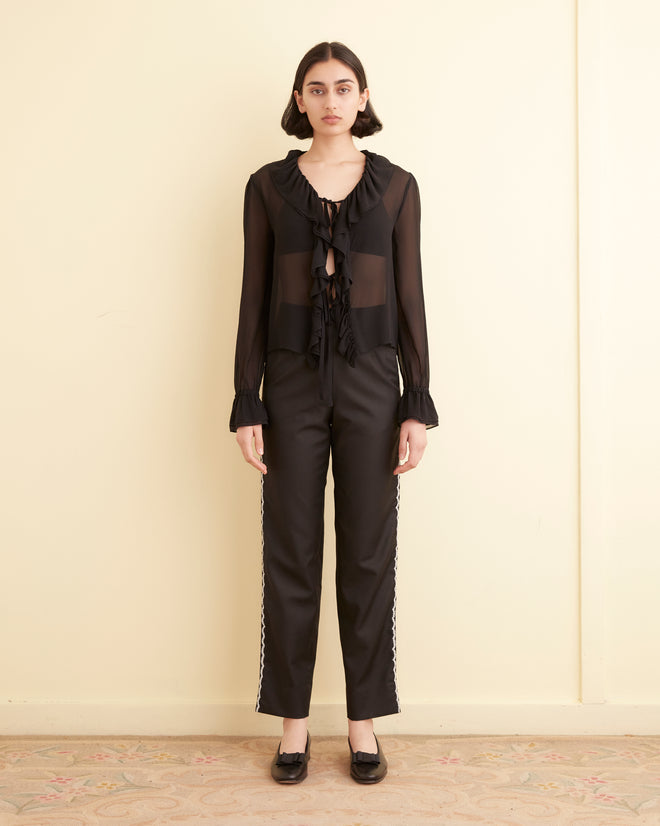 Beaded Baroque Trousers WOMENS TROUSERS BODE New York