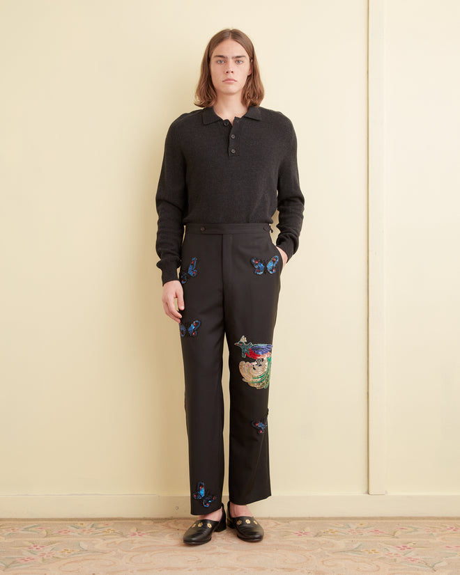 Flying Fauna Tuxedo Trousers TROUSERS BODE New York