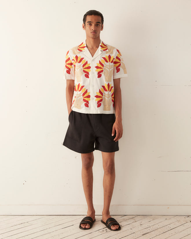 Foliage Appliqué Short Sleeve Shirt SHIRT BODE New York