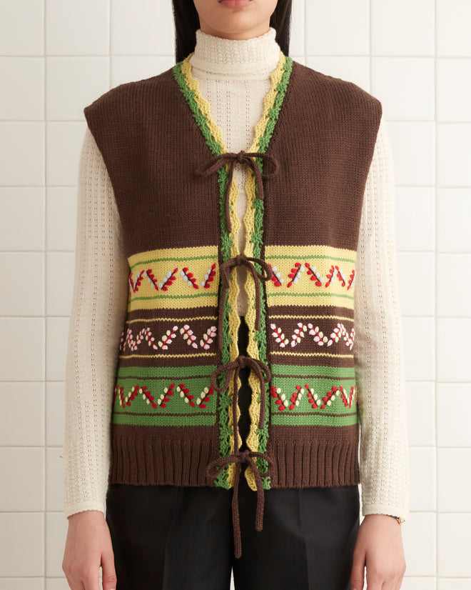 Foliage Vest KNITWEAR BODE New York