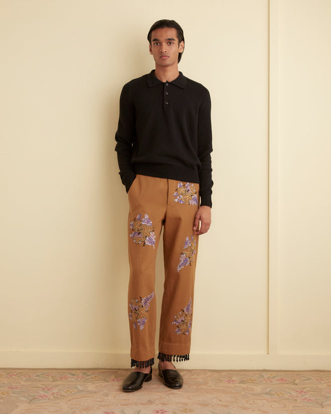 Fringed Autumn Royal Trousers TROUSERS BODE New York