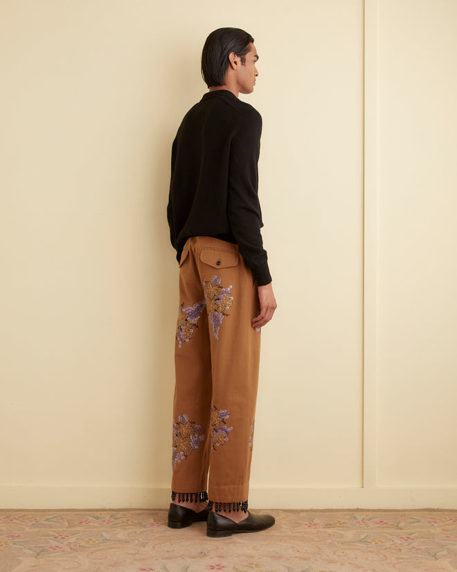 Fringed Autumn Royal Trousers TROUSERS BODE New York