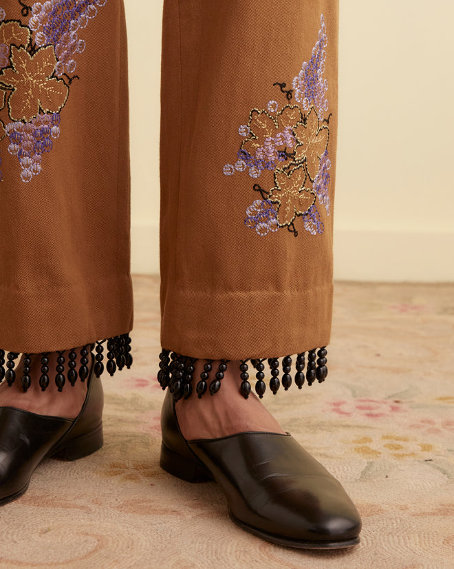 Fringed Autumn Royal Trousers TROUSERS BODE New York