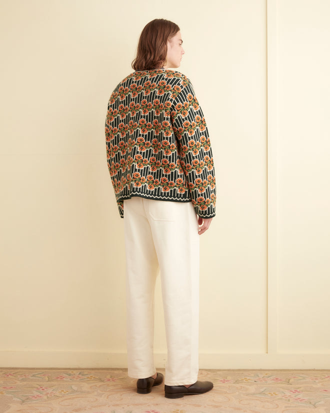 Garden Cardigan - Green Multi KNITWEAR BODE New York