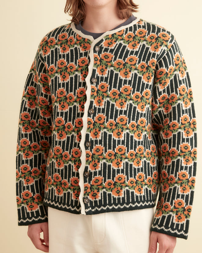 Garden Cardigan - Green Multi KNITWEAR BODE New York
