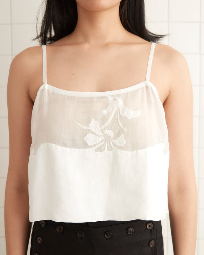 Gardenia Shadow Tank OOAK TOP BODE New York