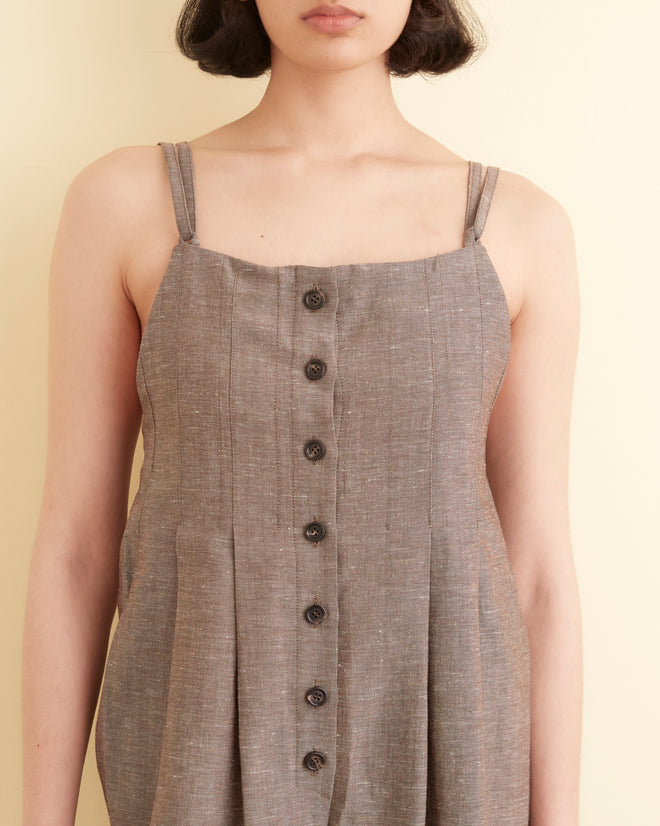 Gardner Jumpsuit - Brown WOMEN JUMPSUIT BODE New York