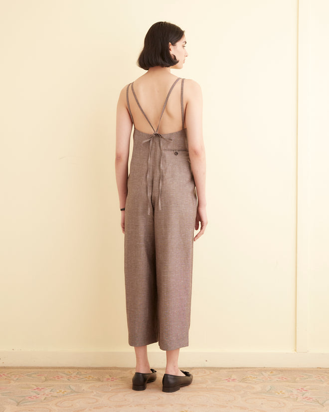 Gardner Jumpsuit - Brown WOMEN JUMPSUIT BODE New York