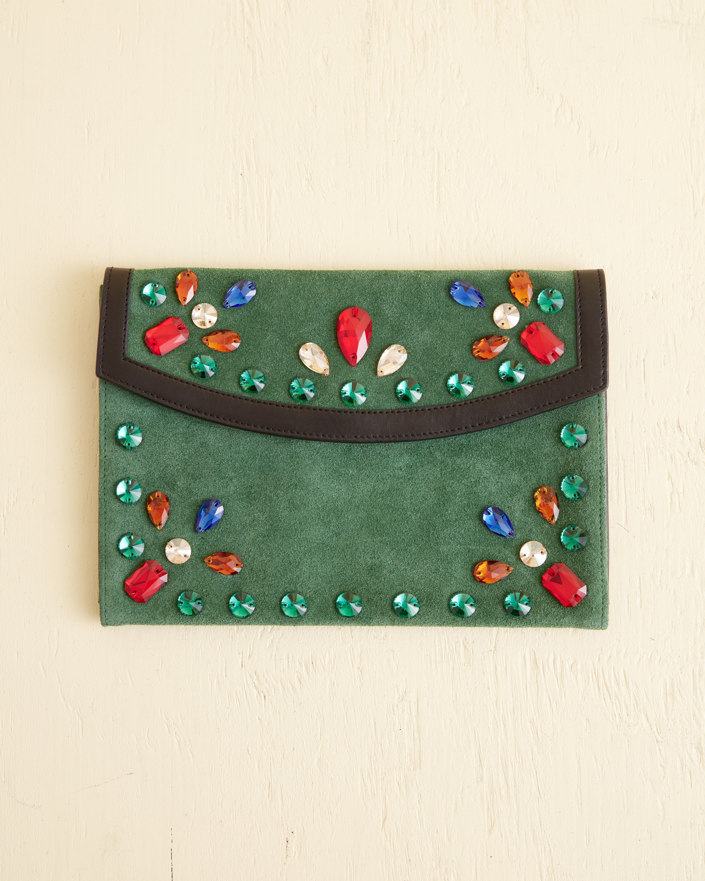 Gem Venue Clutch Green/Black BODE