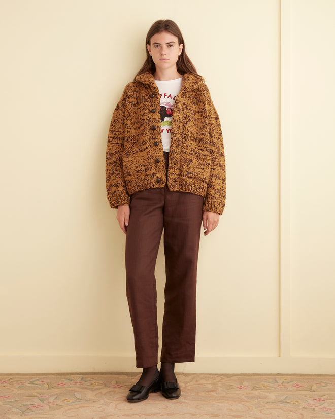 Gluckow Cardigan - Brown/Yellow KNITWEAR BODE New York