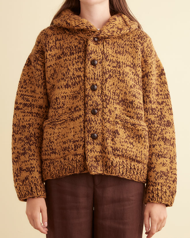 Gluckow Cardigan - Brown/Yellow KNITWEAR BODE New York