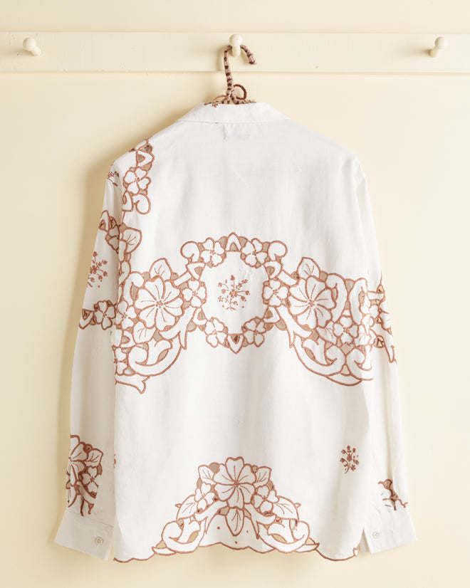 Hazel Hibiscus Long Sleeve Shirt - XS/S