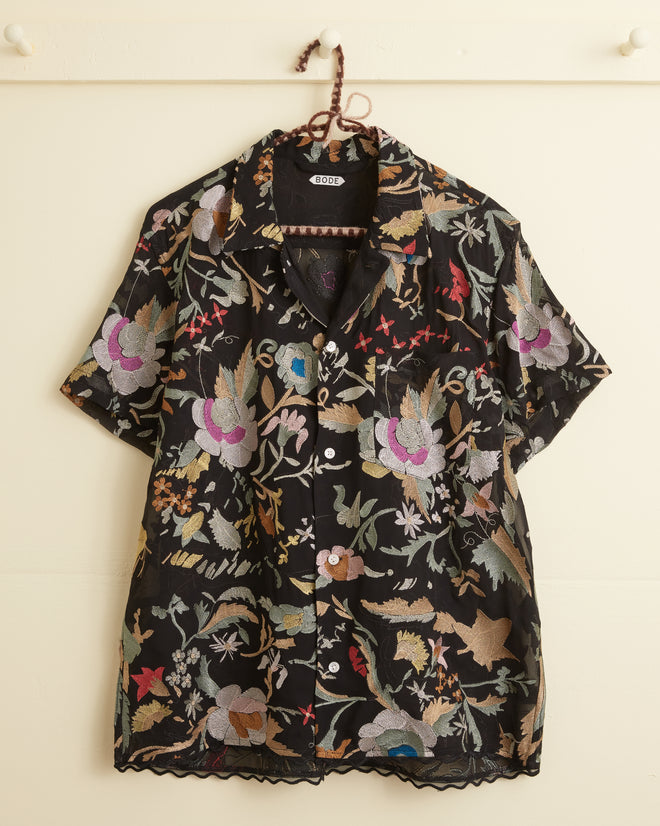 Heirloom Floral Short Sleeve Shirt MENS SHIRTS BODE New York