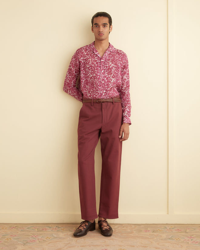 Hibiscus Spray Long Sleeve Shirt SHIRT BODE New York
